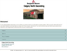 Tablet Screenshot of calgarynorthdecorating.com